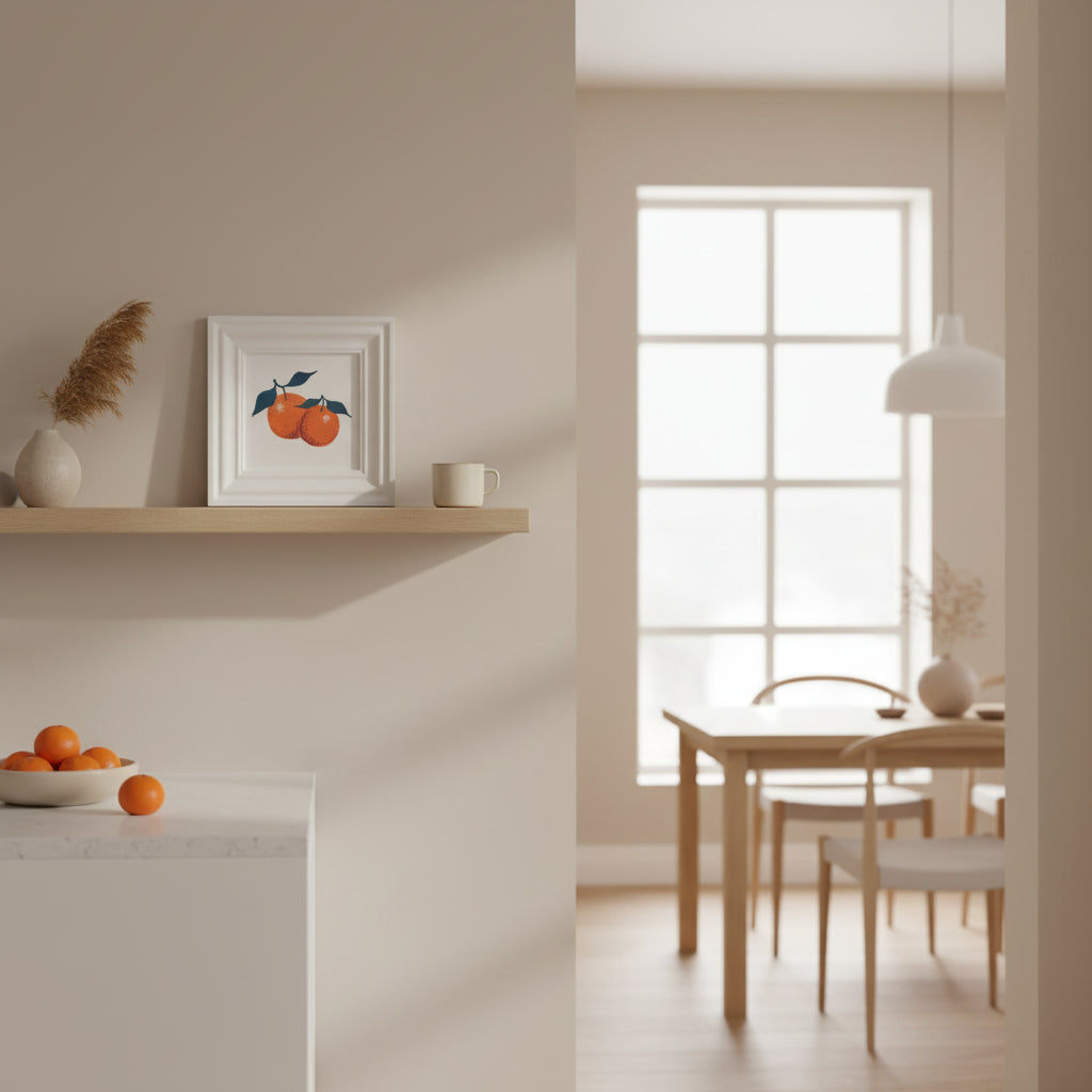 Oranges - White frame